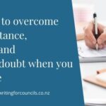 How to overcome resistance, fear and self-doubt when you write