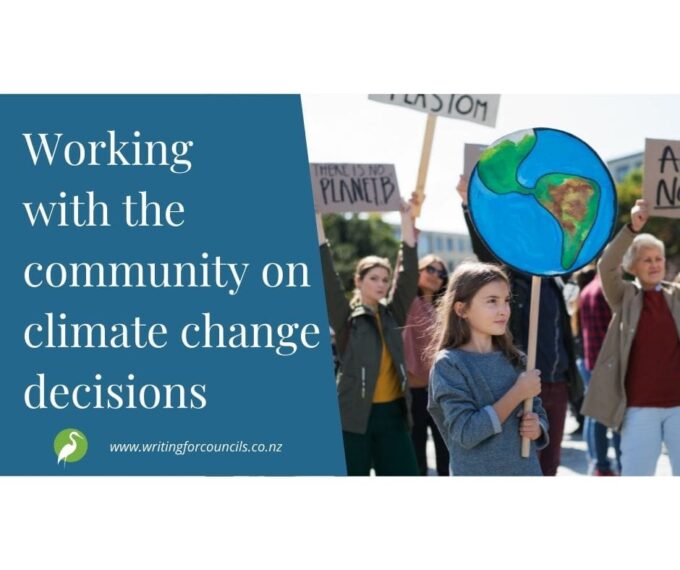 Working with the community on climate change decisions