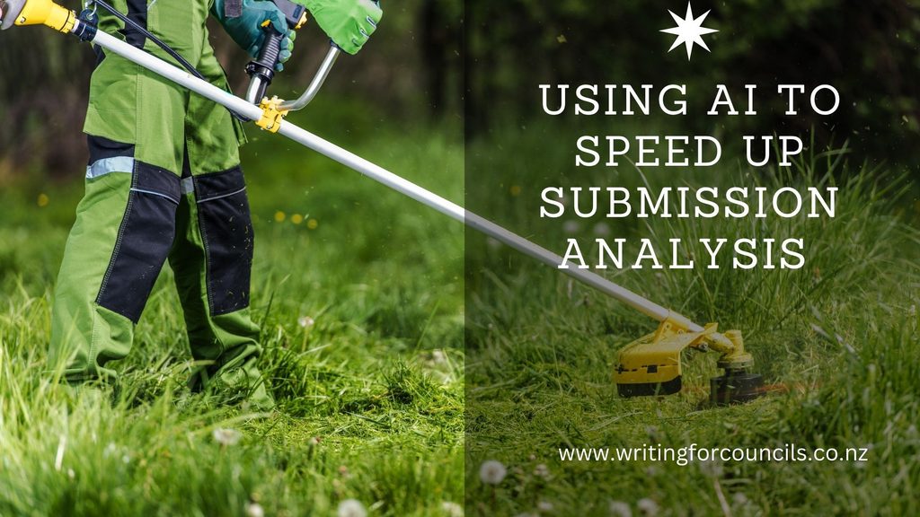 Using AI to speed up submission analysis felt like using my very high-powered line trimmer.